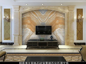 高清大氣大理石對拼背景墻蒸蒸日上圖片素材 效果圖下載 大理石背景墻圖大全 電視背景墻編號(hào) 16570545
